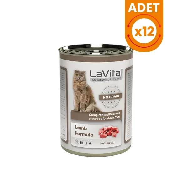 Lavital Adult Tahılsız Kuzu Etli Yetiskin Konserve Kedi Maması