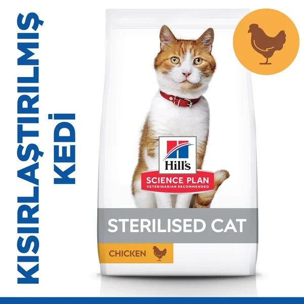 Hills Young Sterilised Tavuklu Kısırlaştırılmış Kedi Maması 1.5KG