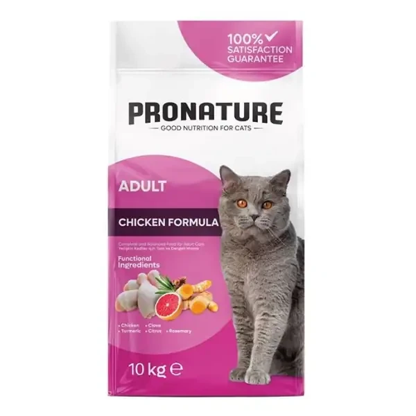 Pronature Adult Tavuklu ve Pirinçli Yetişkin Kedi Maması 10KG