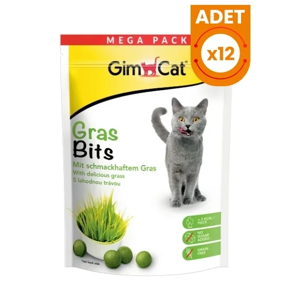 Gimcat Gras-Bits Tahılsız Şekersiz Kedi Ödül Tableti