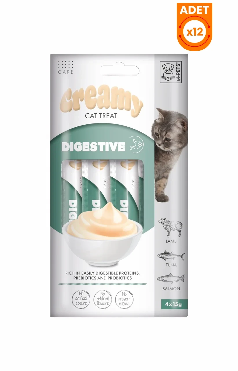 M-Pets Digestive Kuzulu ve Ton Balıklı Sindirim Sistemi Destekleyici Sıvı Kedi Ödül Maması